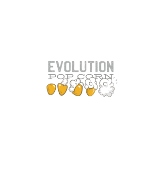 Evoluție Popcorn model negru pe tricou