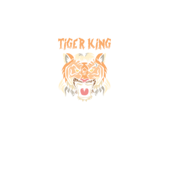 Tiger King model negru pe tricou