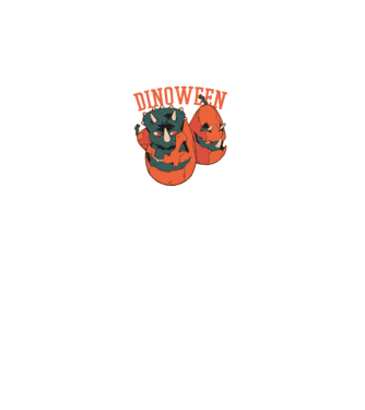 Dinoween model negru pe tricou