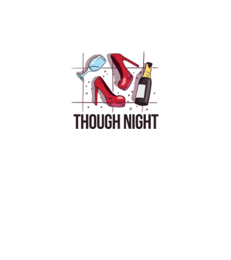 Though Night - seară grea model roz neon pe tricou