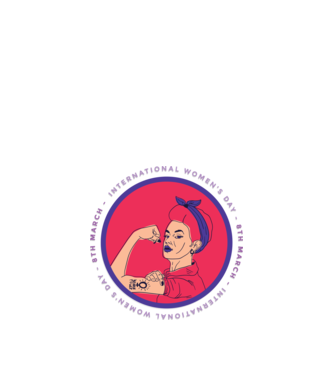Ziua Internațională a Femeii 8 martie model albastru închis pe tricou