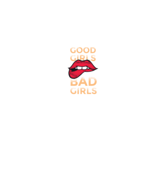 Good Girls are Bad Girls that are never get caught model albastru jeanși pe tricou