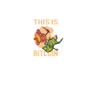 This is Bitcoin model negru pe tricou