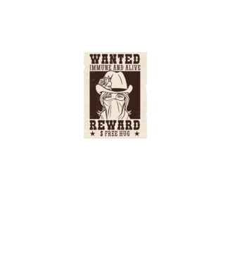 Afiș Wanted - Îmbrățișări gratuite model roz pe tricou