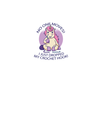 Nu mișcă nimeni, mi-a căzut acul de tricotat - Unicorn model gri pe tricou