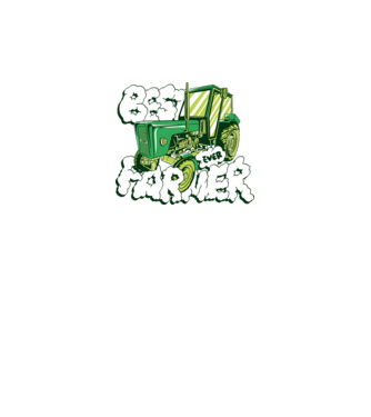 Best Farmer Ever cu Tractor model negru pe tricou