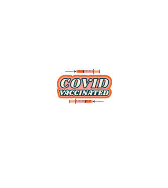 Vaccin Covid model alb/roșu pe tricou