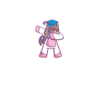 Unicorn Absolvent DAB model alb pe tricou
