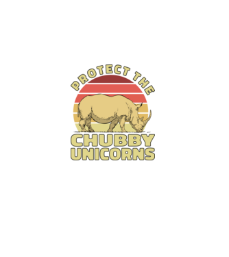 Protejați Unicornii - Rinocerii plinuți model negru pe tricou