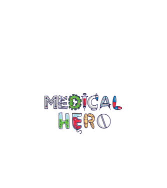 Medical Hero - Eroi de zi cu zi model alb pe tricou