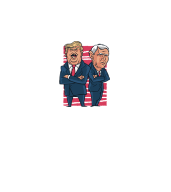 Trump Pence USA model alb pe tricou