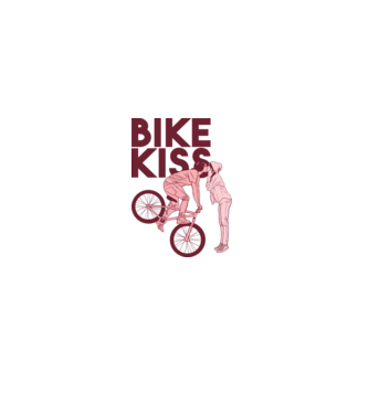 Pupici cu bicicletă model alb pe tricou