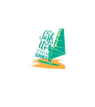 Surfs up this summer model mov pe tricou