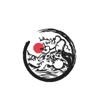 Yin-Yang Bonsai model alb pe tricou