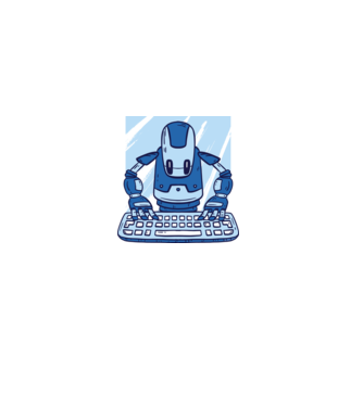 Automatizare robot model albastru regal pe tricou