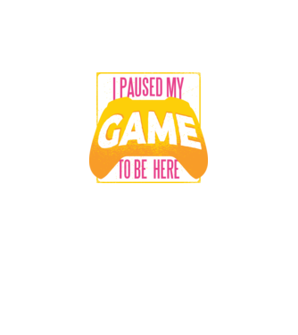 I paused my game to be here tricou amuzant Gamer model negru pe tricou