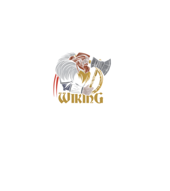 Viking model negru pe tricou