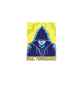 Dark Programmer model negru pe tricou