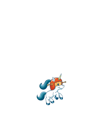 Unicorn Astronaut model alb pe tricou