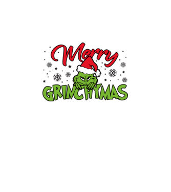 Merry Grinchymas - Grinch model albastru închis pe tricou