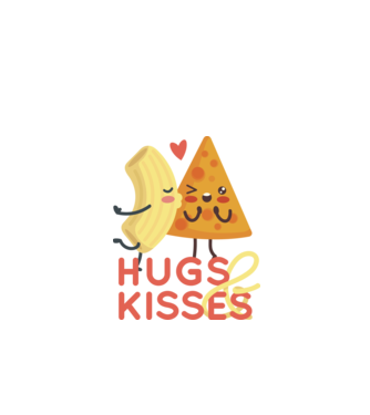 'Hawaii pizza dragoste tricou drăguț Valentine''s Day' model negru pe tricou