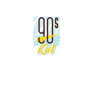 Retro 90s Kid model turcoaz pe tricou