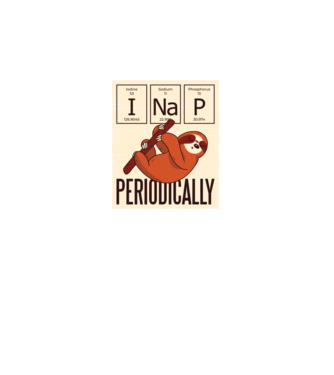 I NaP Periodic tricou leneș model negru pe tricou