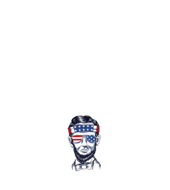 Lincoln USA model alb pe tricou