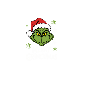 Merry Grinchmas Negru model negru pe tricou