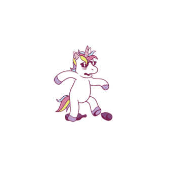 Mahmureală unicorn model albastru deschis pe tricou
