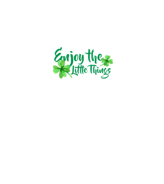 Enjoy the little things model negru pe tricou