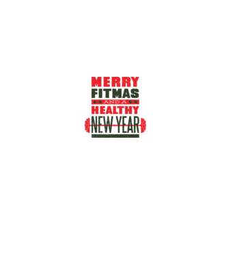 Merry Fitmas and a Healthy New Year tricou amuzant antrenament model alb pe tricou