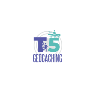 T5 Geocaching model negru pe tricou