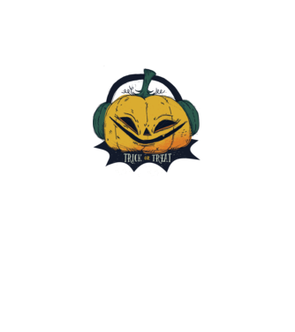 Dovleac Halloween model alb pe tricou