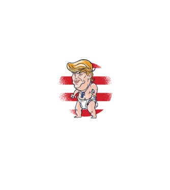 Trump Baby tricou amuzant model roz neon pe tricou