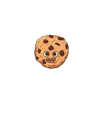 Cookie drăguț model turcoaz pe tricou