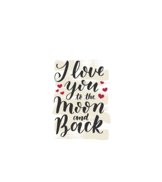 'I love you to the moon and back tricou drăguț Valentine''s Day' model verde de măr pe tricou