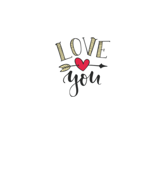 'Te iubesc tricou pentru Valentine''s Day' model alb pe tricou