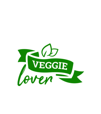 Veggie lover Iubitor de legume model alb pe tricou