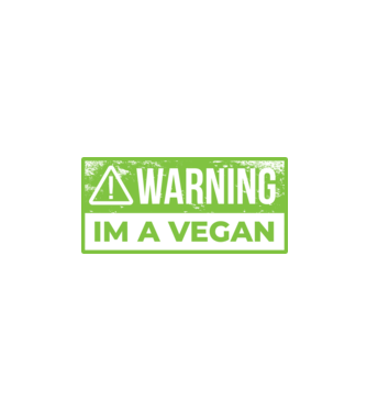 Atenție, sunt vegan model negru pe tricou