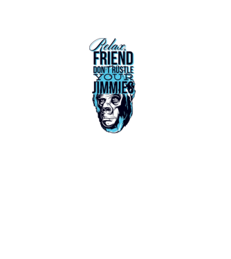 Relax Friend model alb pe tricou
