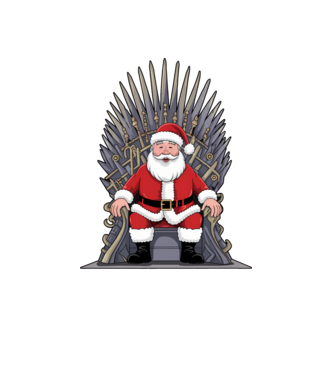 Christmas is Coming Negru model alb pe tricou