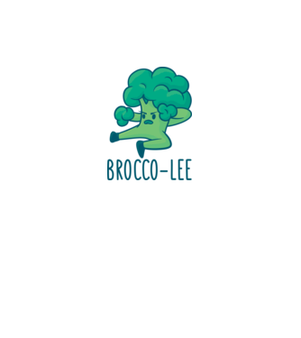 Brocco-Lee - Broccoli Karate model alb pe tricou