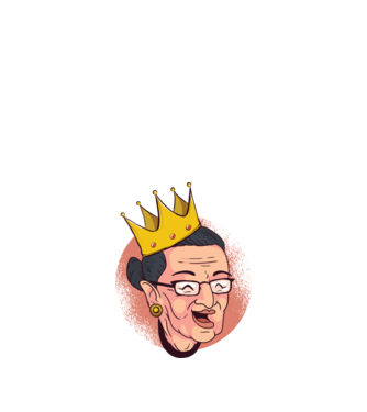 Ruth Bader Ginsburg model negru pe tricou