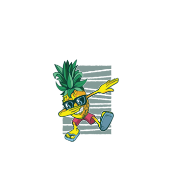 Ananas DAB dans model turcoaz pe tricou