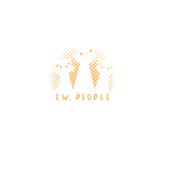 ew, people model turcoaz pe tricou