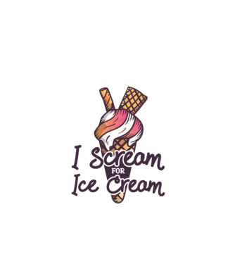 I Scream for Ice Cream model turcoaz pe tricou