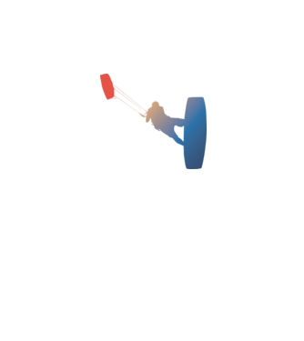 Kite Surfer model alb pe tricou