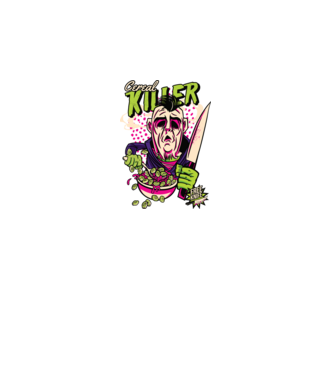 Cereale Killer Fulgi de cereale model negru pe tricou