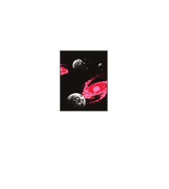 Cosmos Spațiu model negru pe tricou